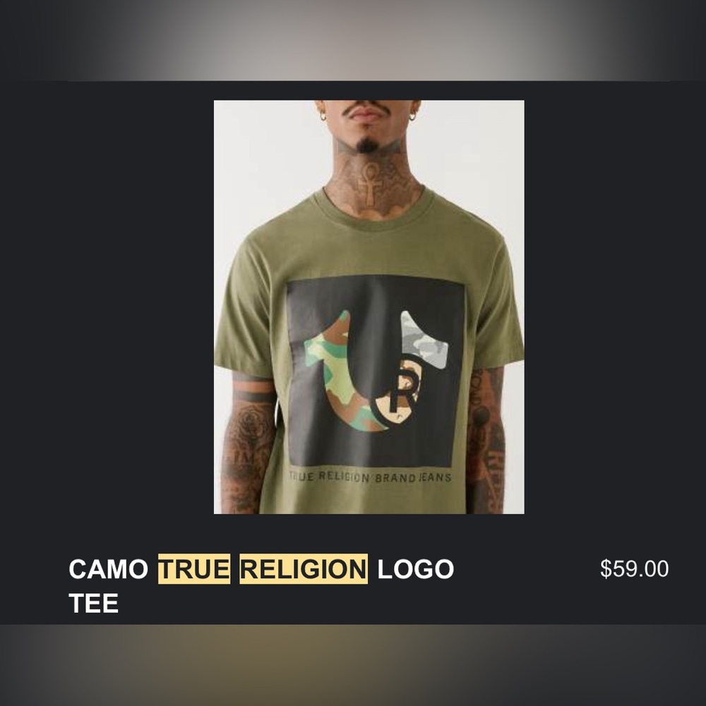 Men’s true religion Tshirt xxl nwt